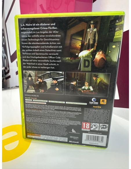 9-9-73297-2-Videojuego Xbox 360 l.a. noire3 rockstar games 