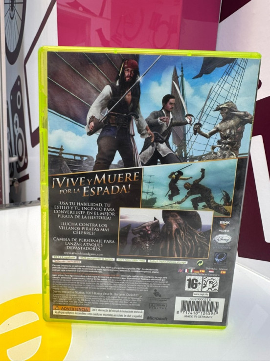 9-9-73303-3-Videojuego Xbox 360 piratas del caribe en el fin del mundo