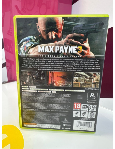 9-9-73305-3-Videojuego Xbox 360 max payne 3