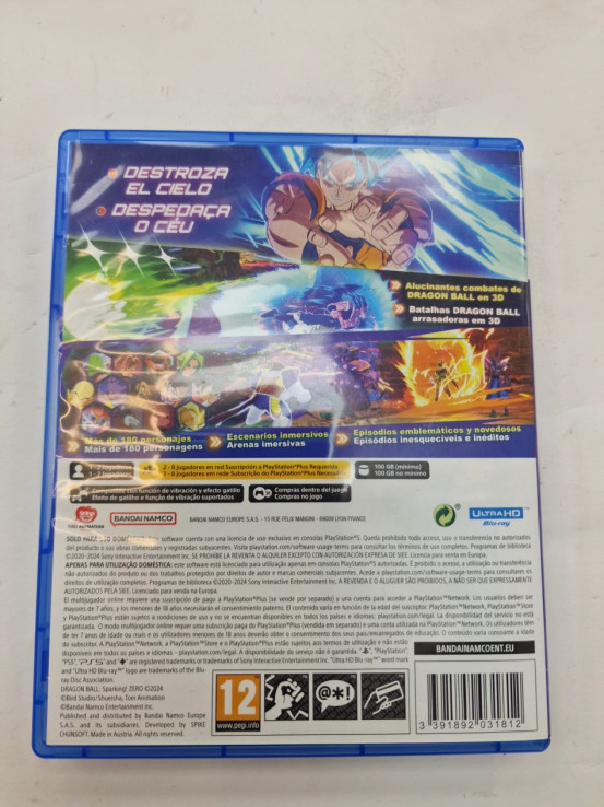 1-1-264317-2-Videojuego PS5 Dragon Ball Sparking Zero 