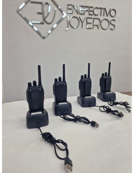 1-1-264209-2-Teléfono 4 Walkies Talkies Esynic Negros