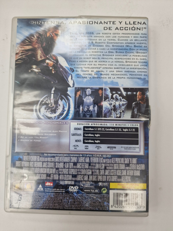 1-1-264368-2-Coleccionismo DVD Yo, robot