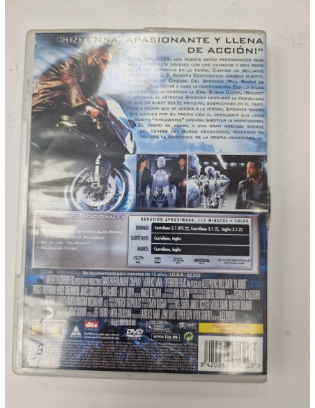 1-1-264368-2-Coleccionismo DVD Yo, robot