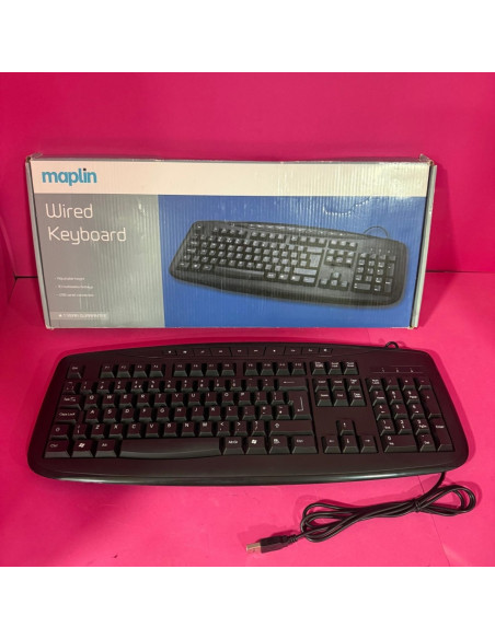 8-7-81792-1-Teclado alfanumérico maplin (sin Uso)