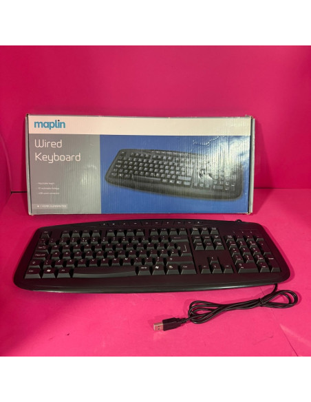 8-7-81792-2-Teclado alfanumérico maplin (sin Uso)
