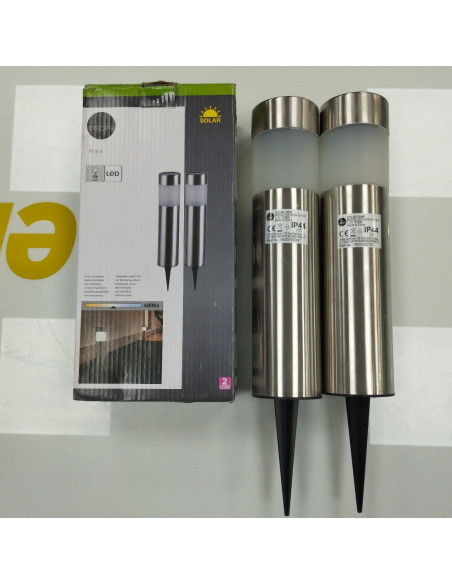 6-6-164635-1-Electricidad Pack de 2 balizas jardín solar exterior 