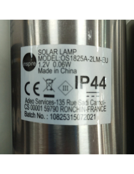 6-6-164633-2-Electricidad Pack de 2 balizas jardín solar exterior 