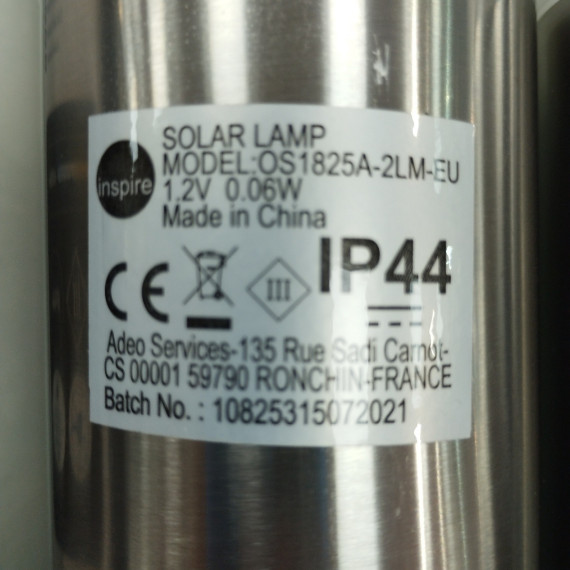 6-6-164630-2-Electricidad Pack de 2 balizas jardín solar exterior 