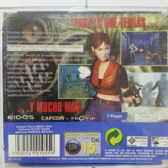 1-7-68845-2-Videojuego Retro Resident Evil Code:Veronica