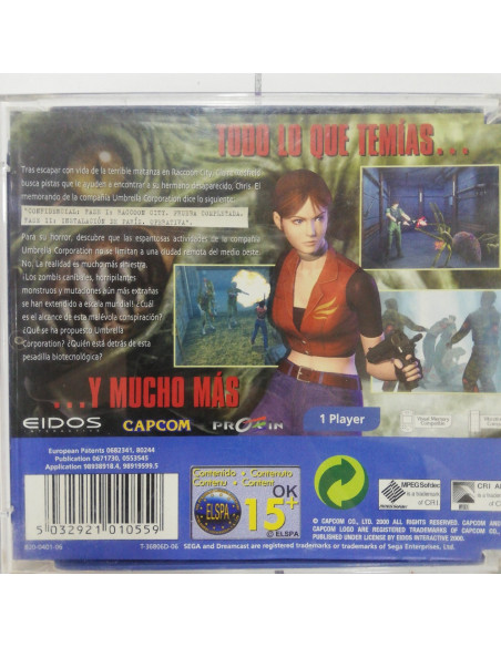 1-7-68845-2-Videojuego Retro Resident Evil Code:Veronica