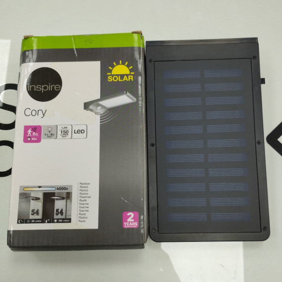 6-6-164619-2-Electricidad Aplique solar exterior luz LED blanco
