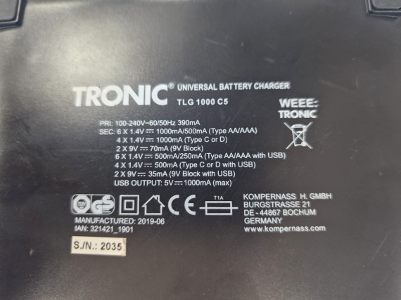 1-1-264496-3-Cargador Baterias Tronic TGL 1000