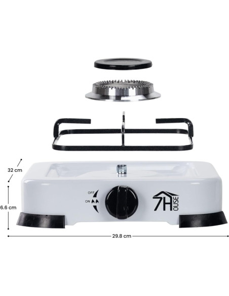 1-1-264679-1-Hornillo de gas portatil 1 fogon 1700W 7hause NUEVO 