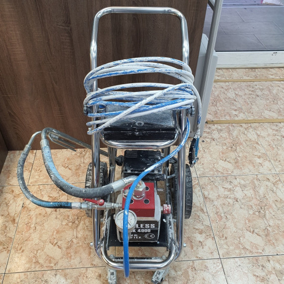 1-1-262494-2-Herramienta De Pintura Bomba Pintura Airless Membrana SJK4000 Ruedas