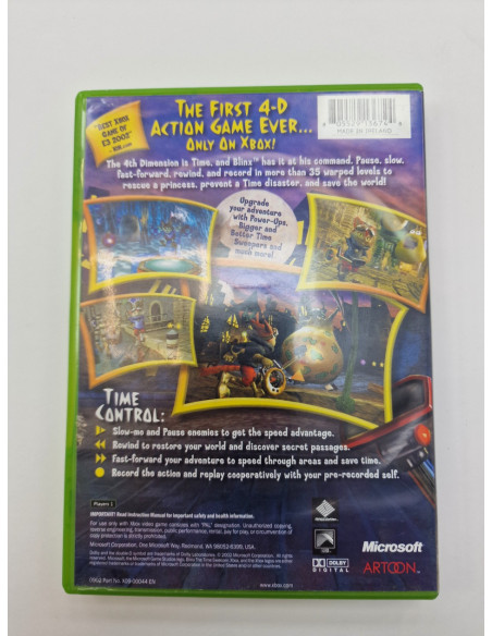 1-1-264822-2-Videojuego Xbox Classic Blinx - The Time Sweeper