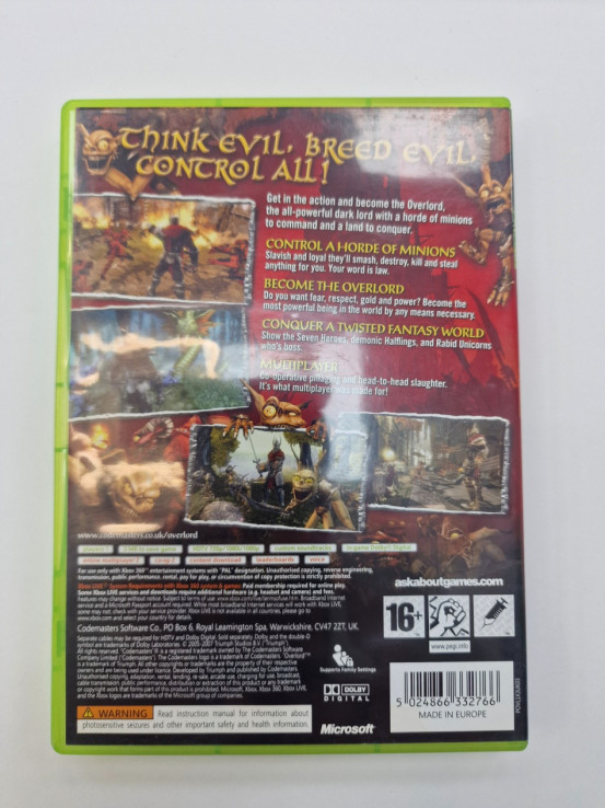 1-1-264837-2-Videojuego Xbox 360 Overlord