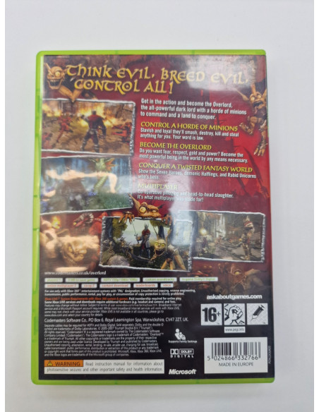 1-1-264837-2-Videojuego Xbox 360 Overlord