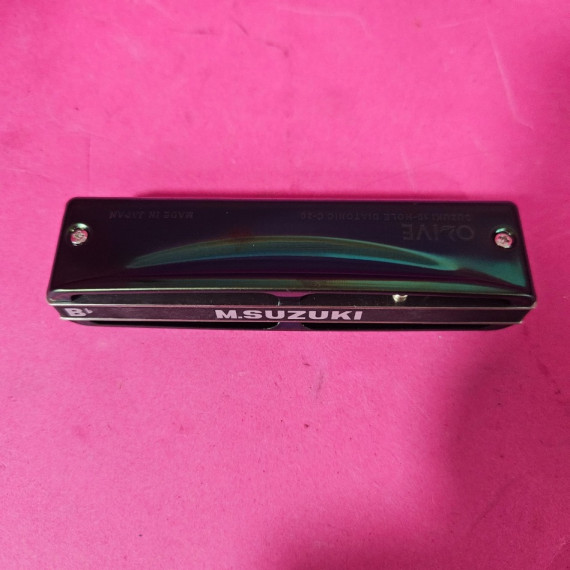 8-8-73701-4-Armonica M.SUZUKI OLIVE 10-hole diatonic C-20 