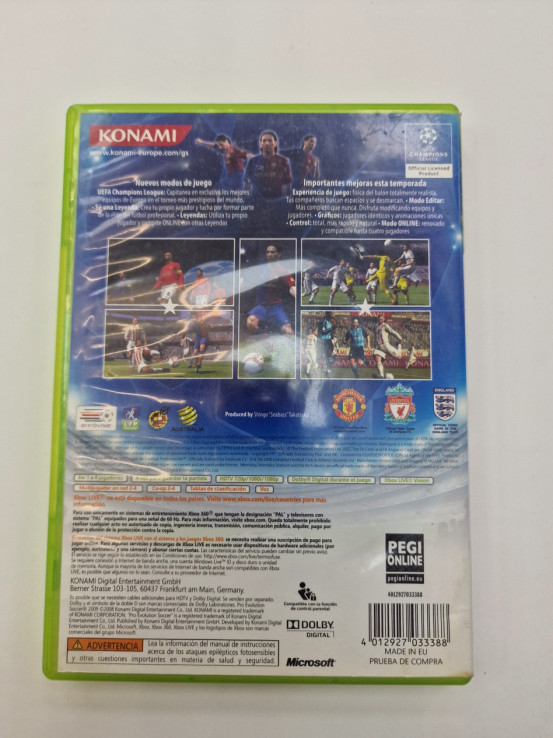 1-1-264831-2-Videojuego Xbox 360 Pes 2009