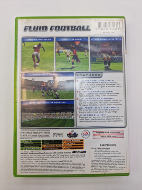 1-1-264826-2-Videojuego Xbox Classic FIFA 2005 
