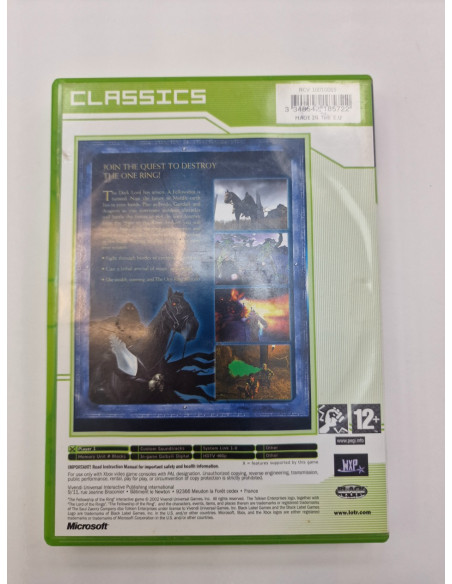 1-1-264817-2-Videojuego Xbox Classic The Lord Rings The Fellowship