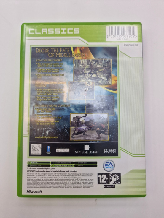 1-1-264816-2-Videojuego Xbox Classic The Lord Rings The Two Towers