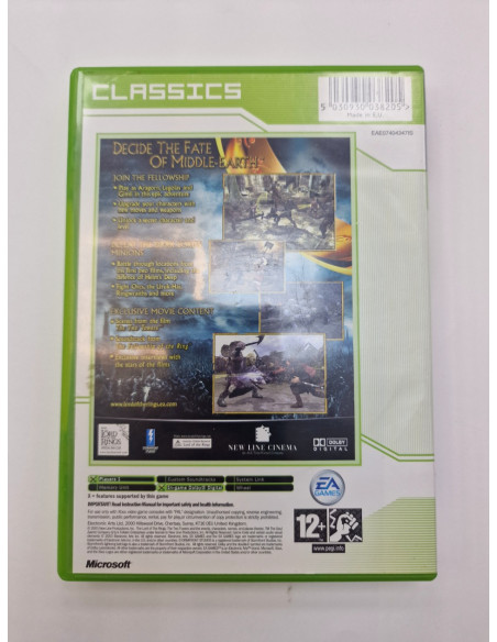 1-1-264816-2-Videojuego Xbox Classic The Lord Rings The Two Towers