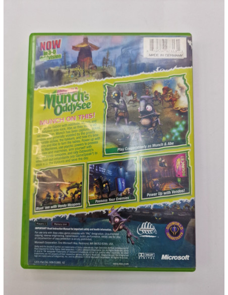 1-1-264810-2-Videojuego Xbox Classic Oddworld Munch Oddysee