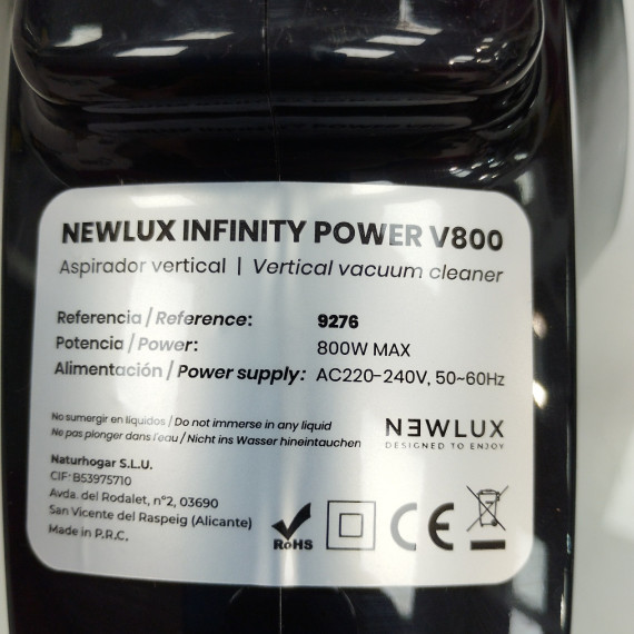 6-6-164825-4-Aspirador Escoba newlux infinity power v800 SIN USO