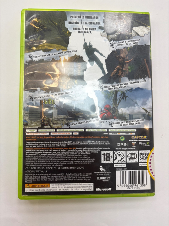 1-1-264912-4-Videojuego Xbox 360 Bionic Commando 