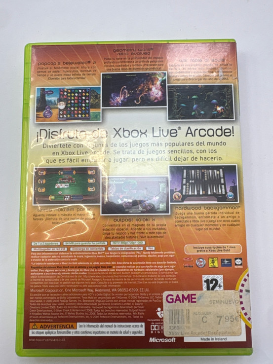 1-1-264909-3-Videojuego Xbox 360 Arcade Unplugged
