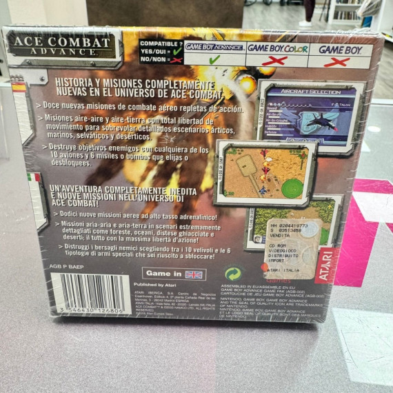 7-7-82450-2-Videojuego Game Boy Advance Ace Combat Advance 