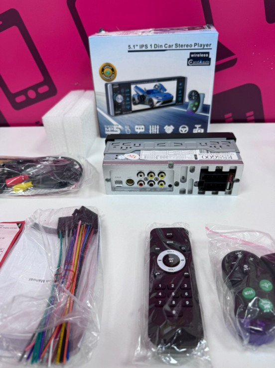 7-7-82470-2-Radio CD Casette Wireless 5.1 Ios 1 Din Car Sterio Player MP5