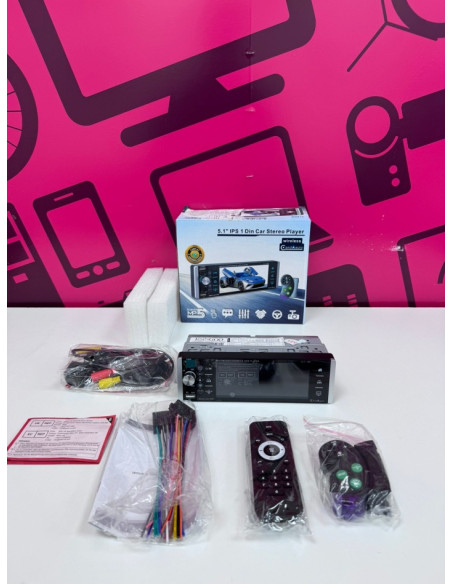 7-7-82470-3-Radio CD Casette Wireless 5.1 Ios 1 Din Car Sterio Player MP5