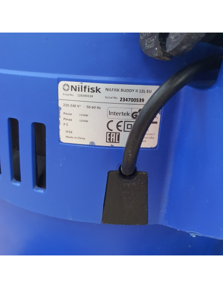 1-1-265196-3-Aspirador Taller Nilfisk Buddy II 12L Aspirador De Agua Y Polvo 