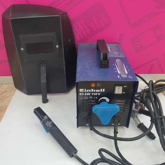 1-1-265272-1-Soldador Einhell BT-EW 150 Con Máscara 
