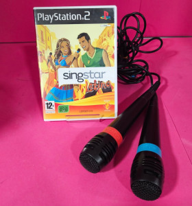 8-8-73913-1-Microfono Ps2 SingsStar (2) Juego SingstarLatino