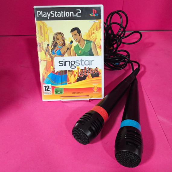 8-8-73913-1-Microfono Ps2 SingsStar (2) Juego SingstarLatino