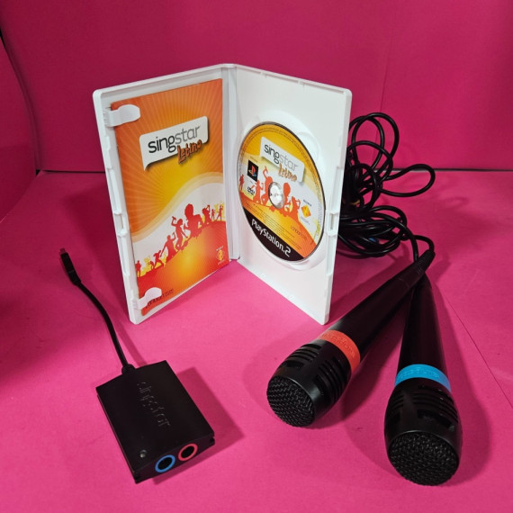8-8-73913-3-Microfono Ps2 SingsStar (2) Juego SingstarLatino