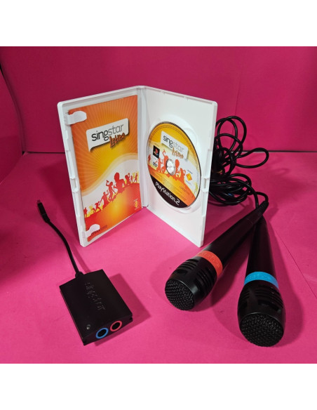 8-8-73913-3-Microfono Ps2 SingsStar (2) Juego SingstarLatino