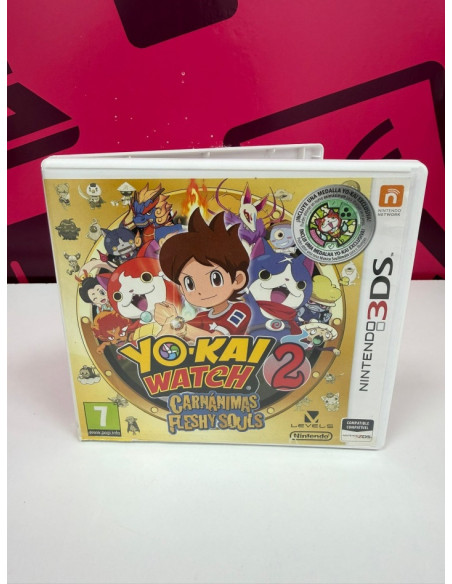 7-7-82753-2-Videojuego Nintendo DS Yo Kai Watch 2 Carnanimas Fleshy Souls