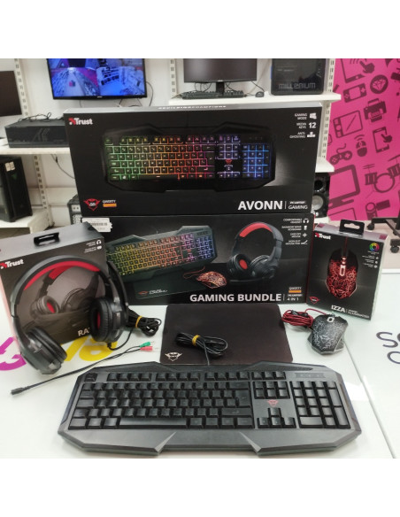 6-6-165523-1-Kit Teclado Y Ratón Gaming Trust 4 In 1