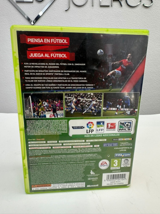 1-1-265541-3-Videojuego Xbox 360 Fifa 12