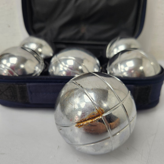 8-8-74287-3-Petanca Set 6 Bolas Metálicas