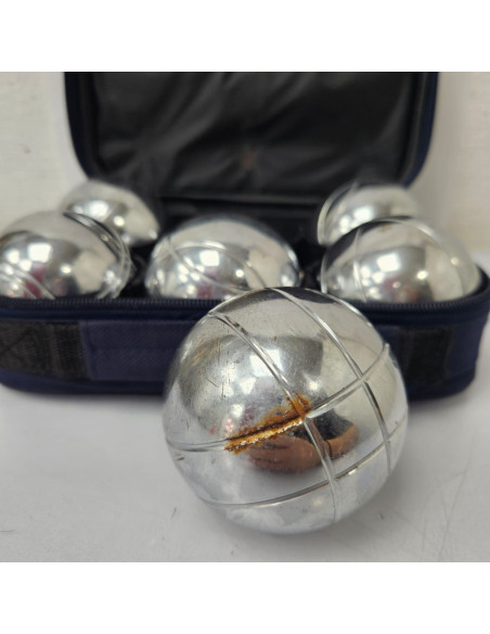 8-8-74287-3-Petanca Set 6 Bolas Metálicas