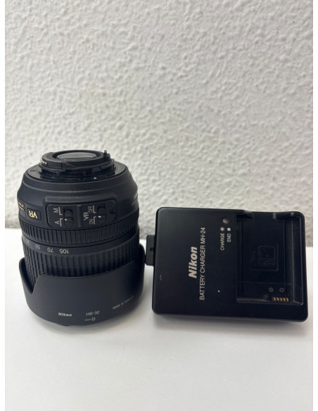 1-1-265832-4-Cámara Digital Réflex Nikon D3100 Objetivo 18-105 