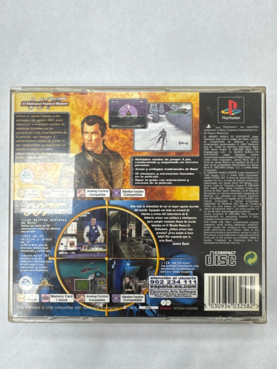 1-1-265867-2-Videojuego Ps1 007 2 Juegos