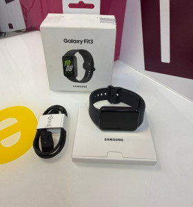 9-9-74077-1-Relojería y gafas smartwhatch samsung galaxy fit3 negro (sin uso)