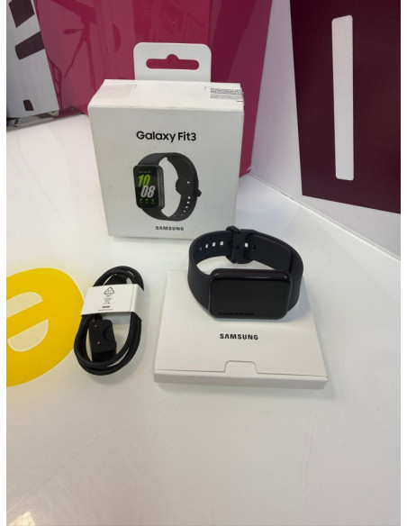 9-9-74077-1-Relojería y gafas smartwhatch samsung galaxy fit3 negro (sin uso)