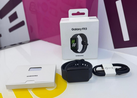 9-9-74077-6-Relojería y gafas smartwhatch samsung galaxy fit3 negro (sin uso)